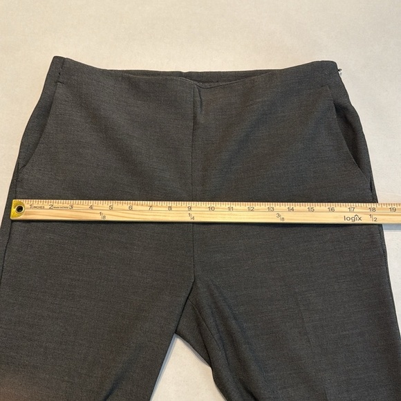 Ann Taylor The Side Zip Ankle Pant in Bi-Stretch Dark Gray Size 8 - Picture 12 of 13